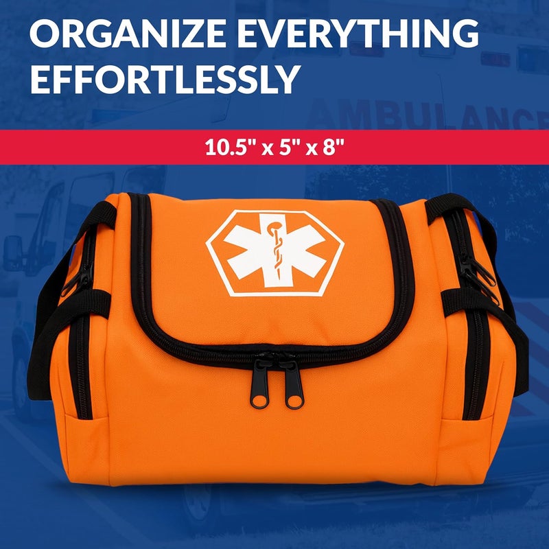 Dixie Ems Dixigear Empty First Responder II Bag 10.5" x 5" x 8" - Orange - Image 5